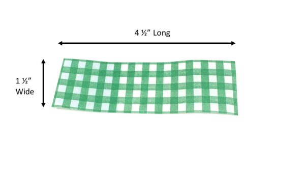 Gingham Print Self-Sealing Napkin Bands